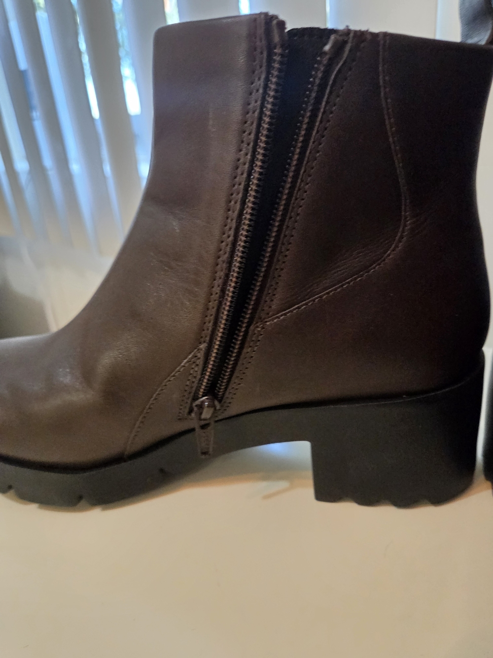 New Camper Leather Boots Women Chocolate Brown - Picture 4 of 9